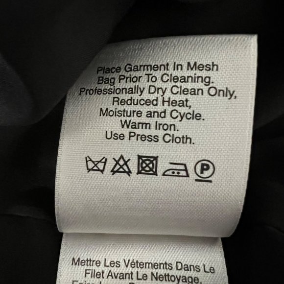 DKNY Black Lace Long Sleeve Wool Cocktail Shift Dress size 2 - Picture 11 of 13